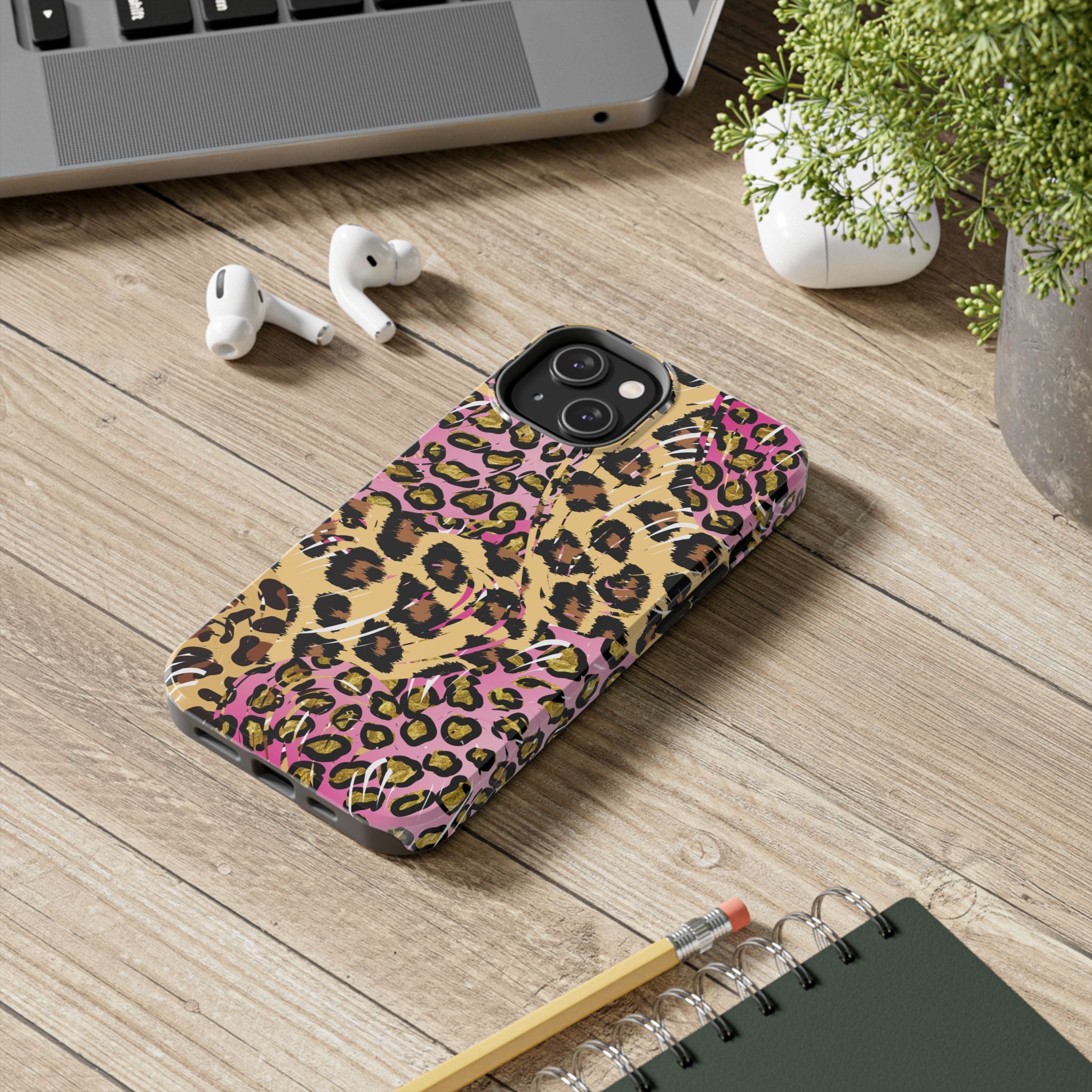 Pink Leopard Tough Phone Case