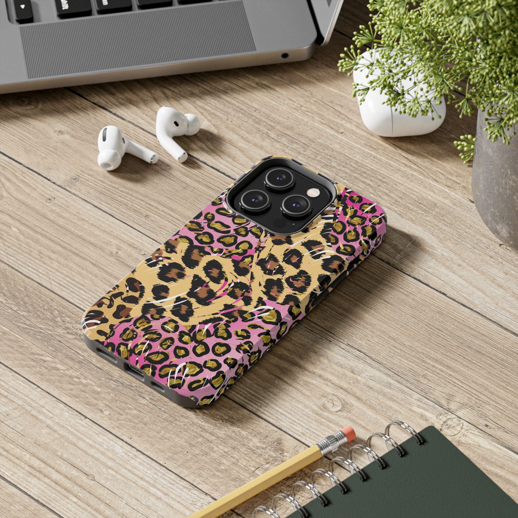 Pink Leopard Tough Phone Case