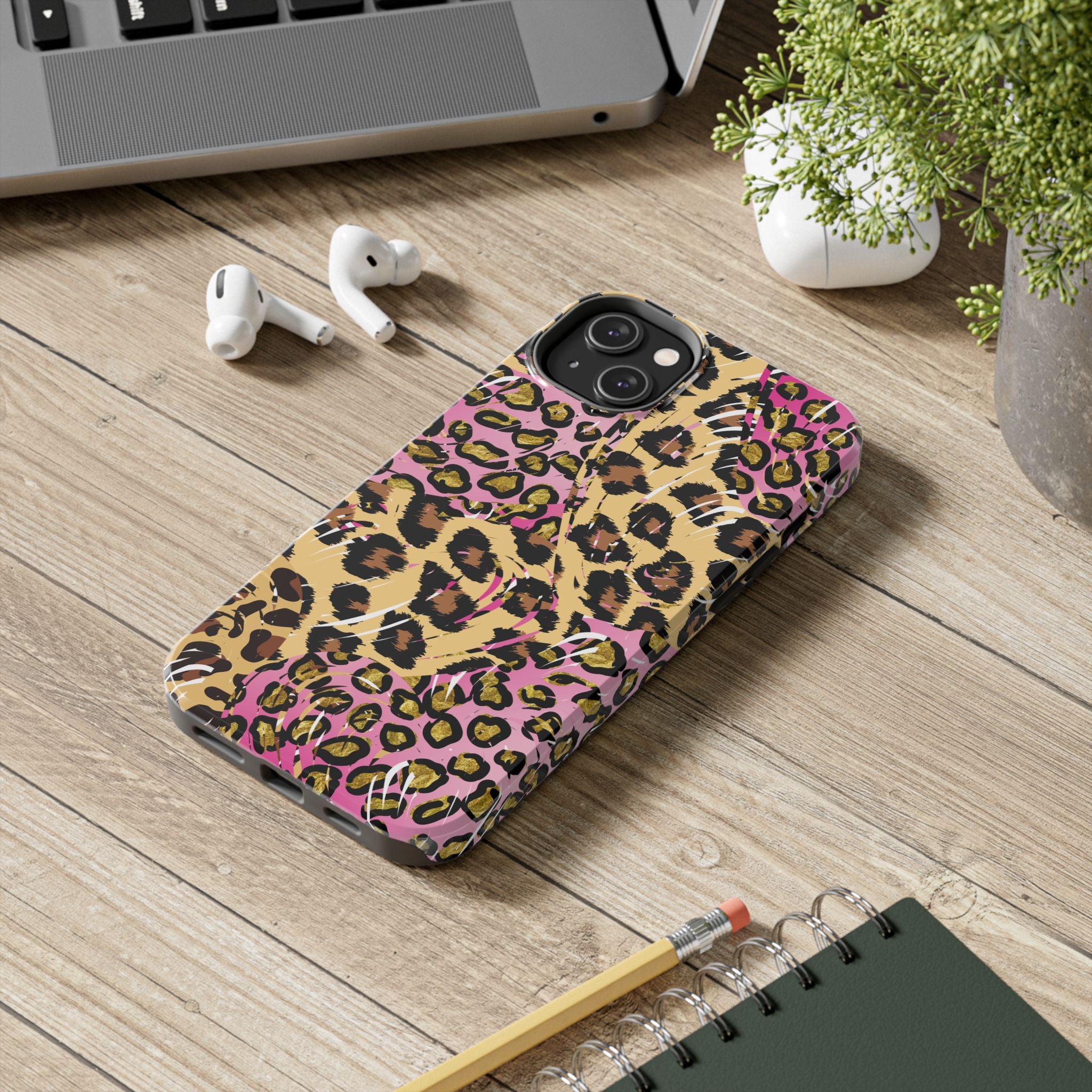 Pink Leopard Tough Phone Case