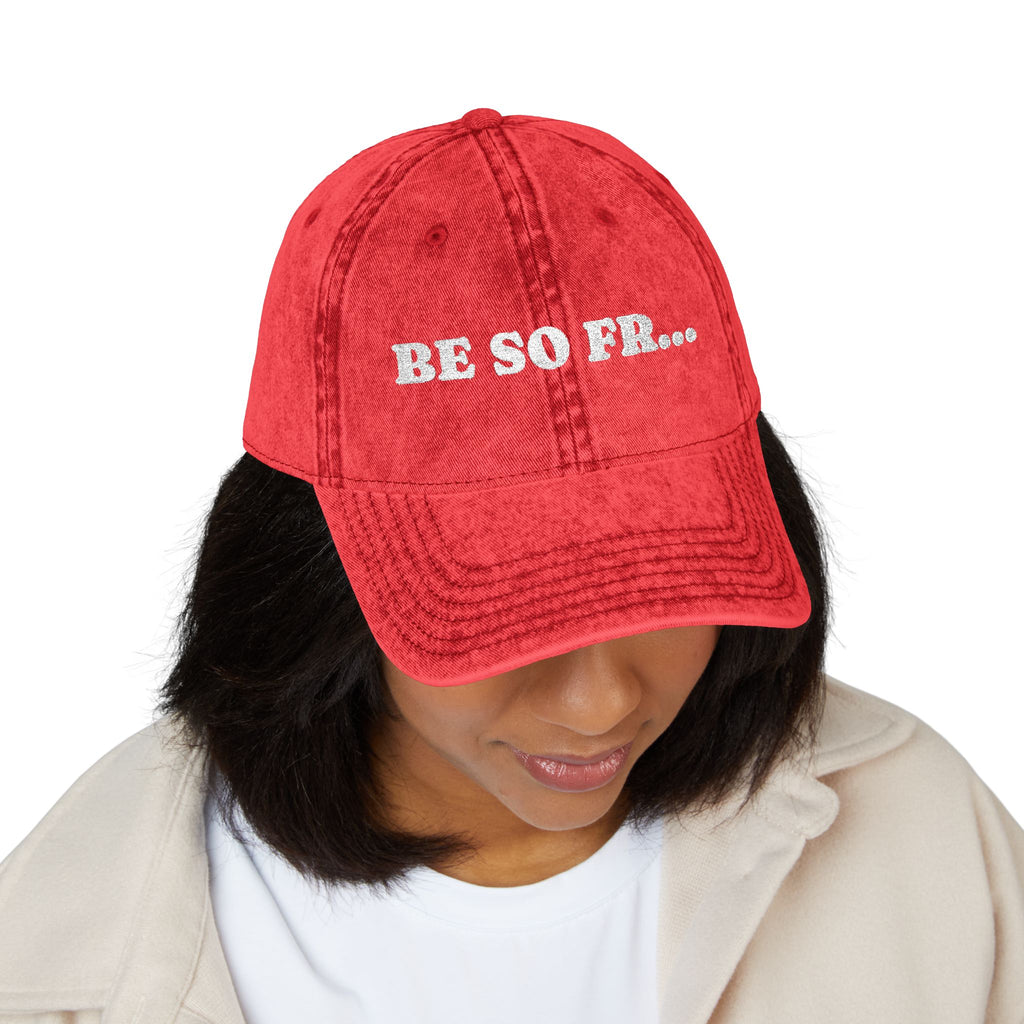 Be So Fr Vintage Washed Cap
