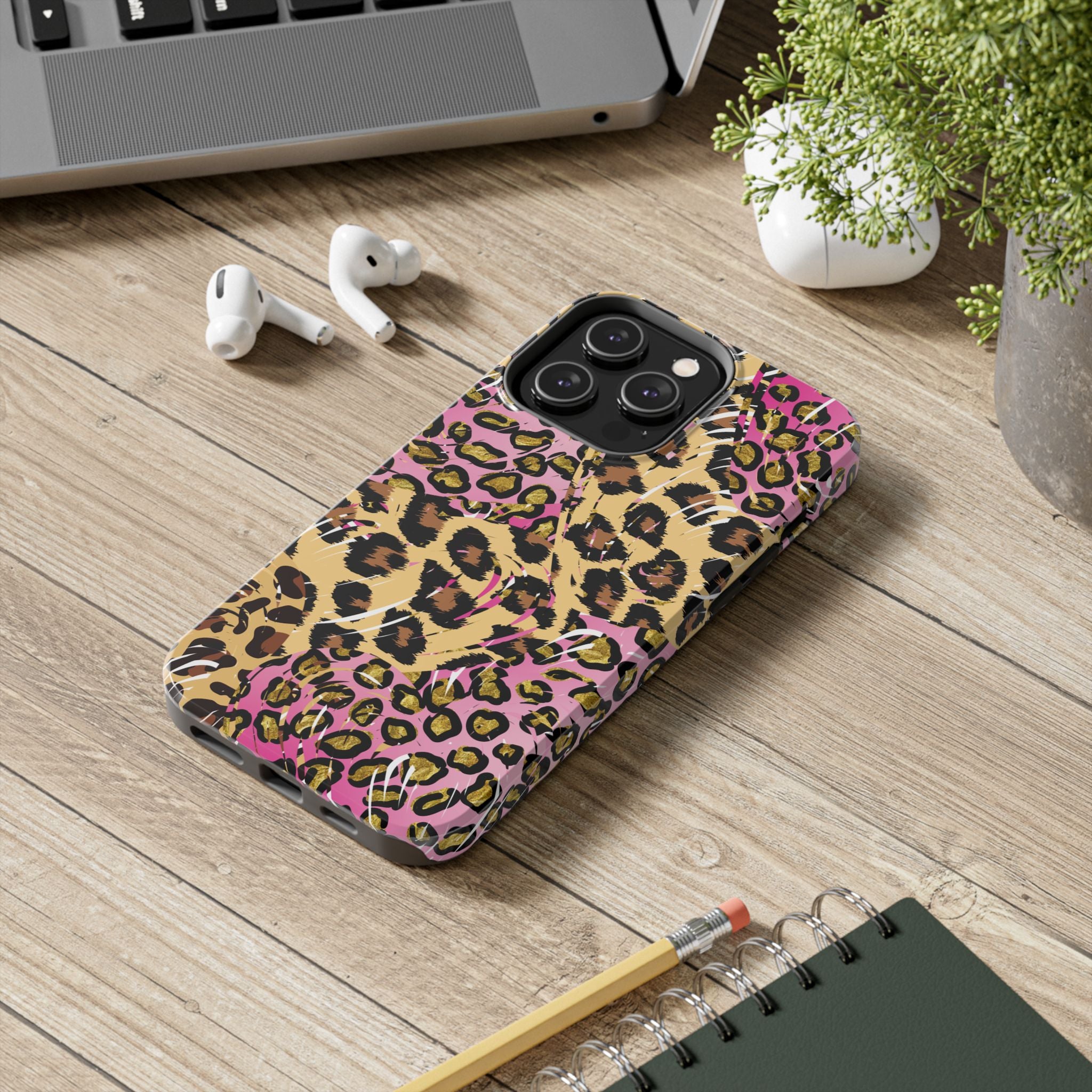Pink Leopard Tough Phone Case
